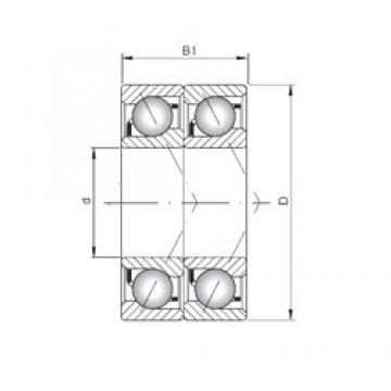 ISO 71921 CDT angular contact ball bearings