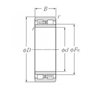 105 mm x 145 mm x 40 mm  NTN NNU4921 cylindrical roller bearings