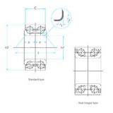 35 mm x 72 mm x 34 mm  ISO DAC35720034 angular contact ball bearings