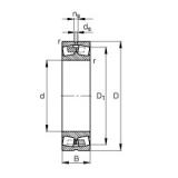 440 mm x 720 mm x 226 mm  FAG 23188-MB spherical roller bearings