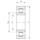 440 mm x 720 mm x 226 mm  ISO NU3188 cylindrical roller bearings