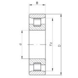 110 mm x 200 mm x 69,8 mm  ISO N3222 cylindrical roller bearings