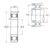 28 mm x 58 mm x 16 mm  NSK 62/28VV deep groove ball bearings