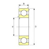 28 mm x 58 mm x 16 mm  ISB 62/28 deep groove ball bearings