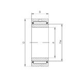 340 mm x 460 mm x 118 mm  ISO NA4968 needle roller bearings