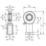 60 mm x 90 mm x 44 mm  INA GIR 60 DO-2RS plain bearings