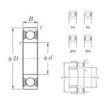 28 mm x 58 mm x 16 mm  KOYO 62/28-2RS deep groove ball bearings