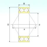 110 mm x 200 mm x 69,8 mm  ISB 3222 A angular contact ball bearings