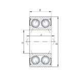 ISO 3312 ZZ angular contact ball bearings