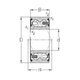 60 mm x 130 mm x 54 mm  NKE 3312-B-2RSR-TV angular contact ball bearings