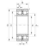 340 mm x 460 mm x 118 mm  INA SL024968 cylindrical roller bearings