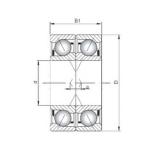 Loyal 71921 C-UX angular contact ball bearings