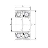 ISO 71921 CDT angular contact ball bearings