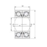 ISO 71921 CDB angular contact ball bearings