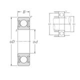 28 mm x 58 mm x 16 mm  NTN 62/28LLU deep groove ball bearings