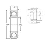 28 mm x 58 mm x 16 mm  NTN 62/28LLB deep groove ball bearings