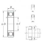 28 mm x 58 mm x 16 mm  KOYO 62/28-2RU deep groove ball bearings