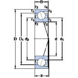 35 mm x 72 mm x 17 mm  SKF 7207 ACD/HCP4A angular contact ball bearings