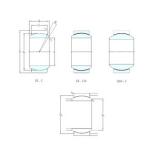 60 mm x 90 mm x 44 mm  SKF GE60TXG3E-2LS plain bearings