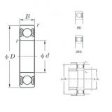 28 mm x 58 mm x 16 mm  KOYO 62/28-2RD deep groove ball bearings