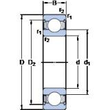 35 mm x 72 mm x 17 mm  SKF 6207-2Z/VA228 deep groove ball bearings